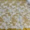 1 Yard Premium Corded Embroidered Bridal Lace Fabric for Elegant Dresses White